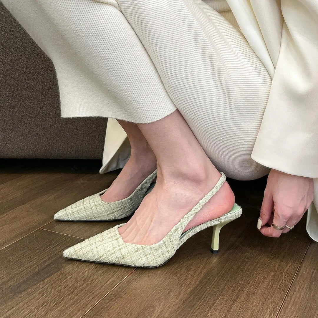 Levoire | Escarpins avec motif diamant Vert clair