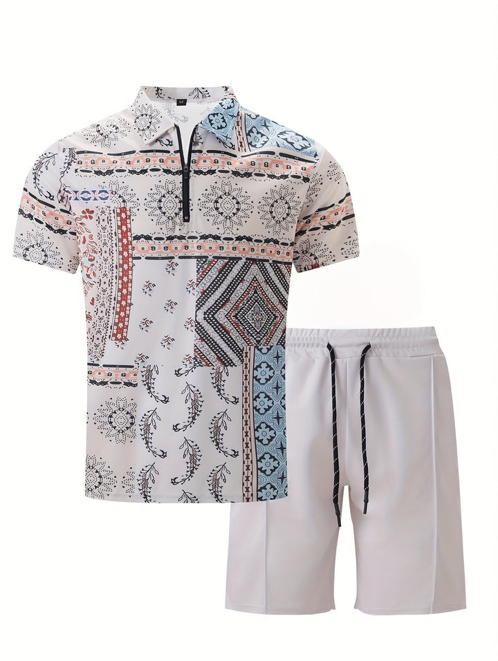 Levoire | Ensemble Paisley À Deux Pièces Pour Hommes D'Été