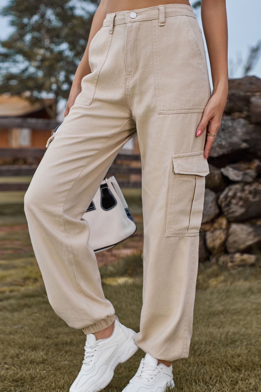 Levoire | Pantalon En Jean Coloré Avec Poches