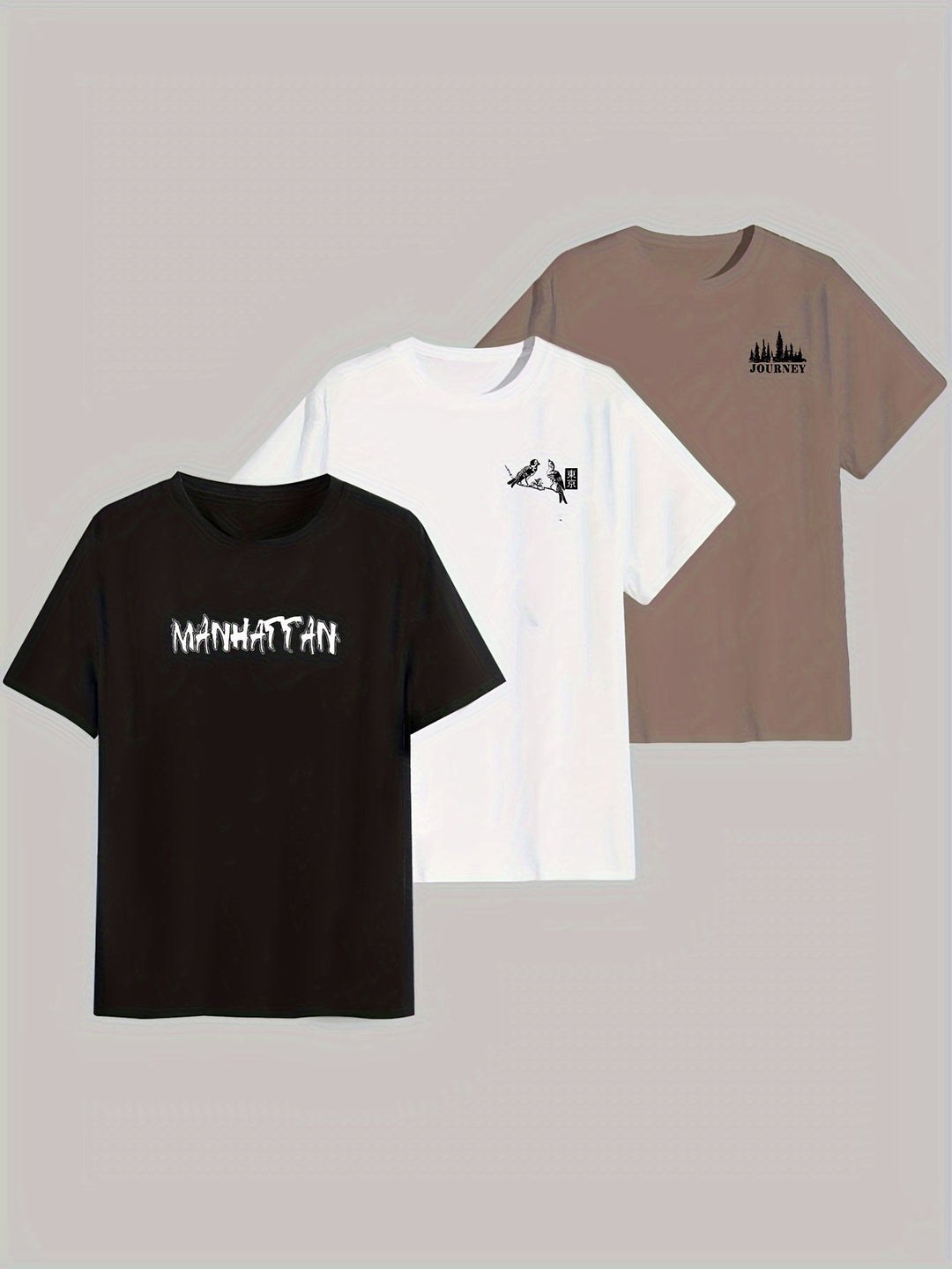 Levoire | T-Shirt Classique Pour Homme 3 Pièces