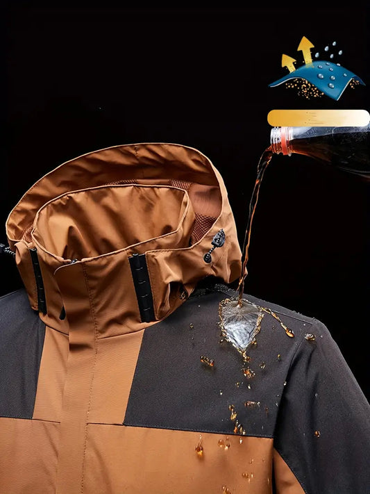 Levoire | Veste Imperméable Avec Capuche, À Manches Longues Et Zip