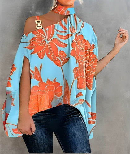 Levoire | Blouse À Manches Courtes Sans Épaules Colorée