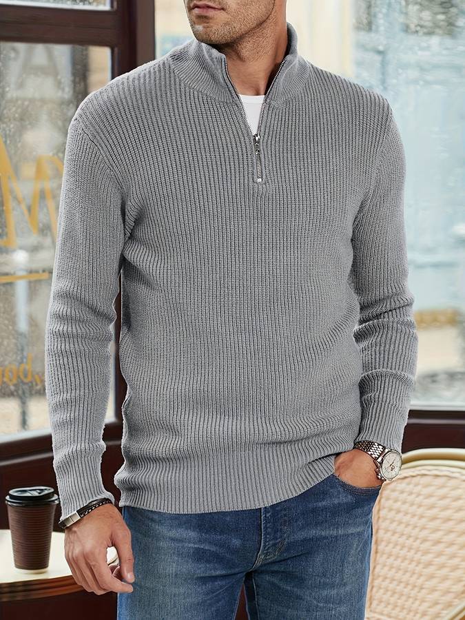 Levoire | Pull Zippé Avec Col Montant Et Style