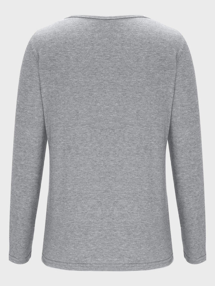 Levoire | Risti V-neck Long Sleeve T-shirt