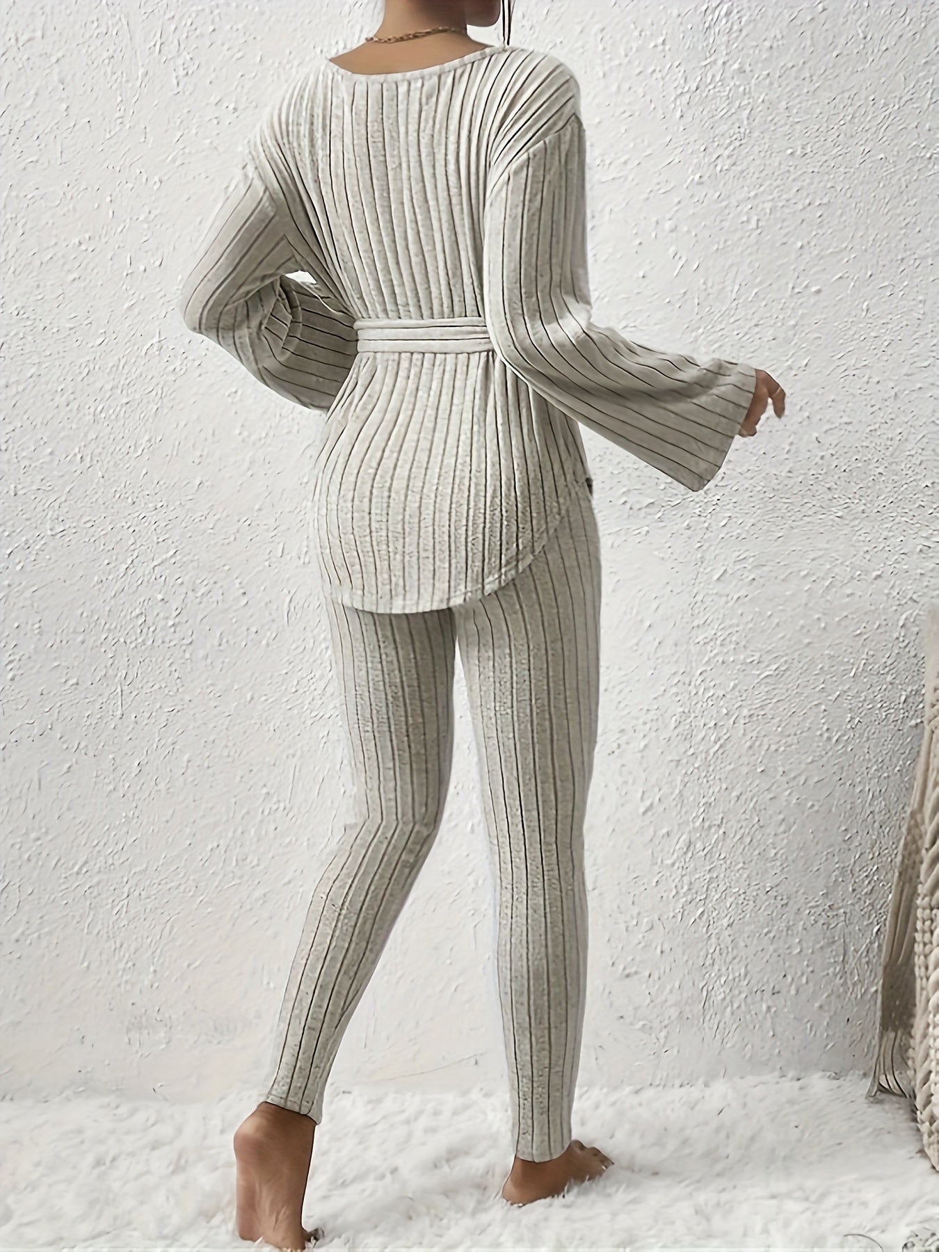 Levoire | Ensemble En Deux Pièces Côtelé Confortable Avec Ceinture