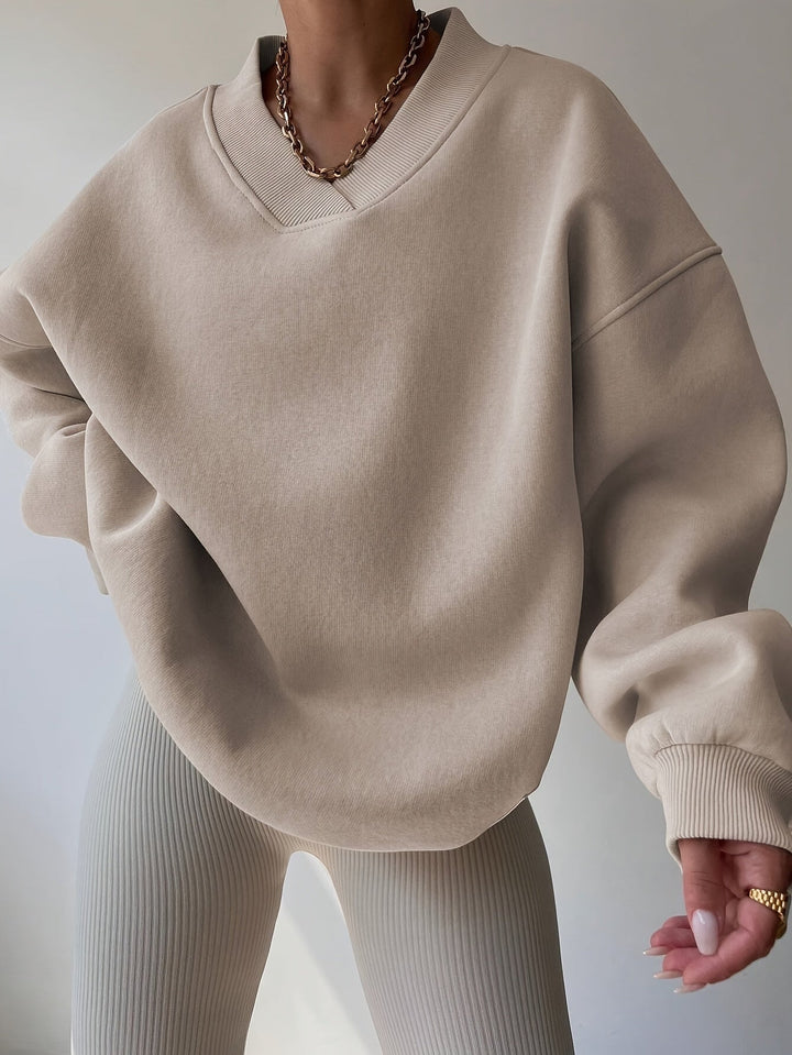 Levoire | Sweatshirt À Col Rond Avec Épaules Tombantes