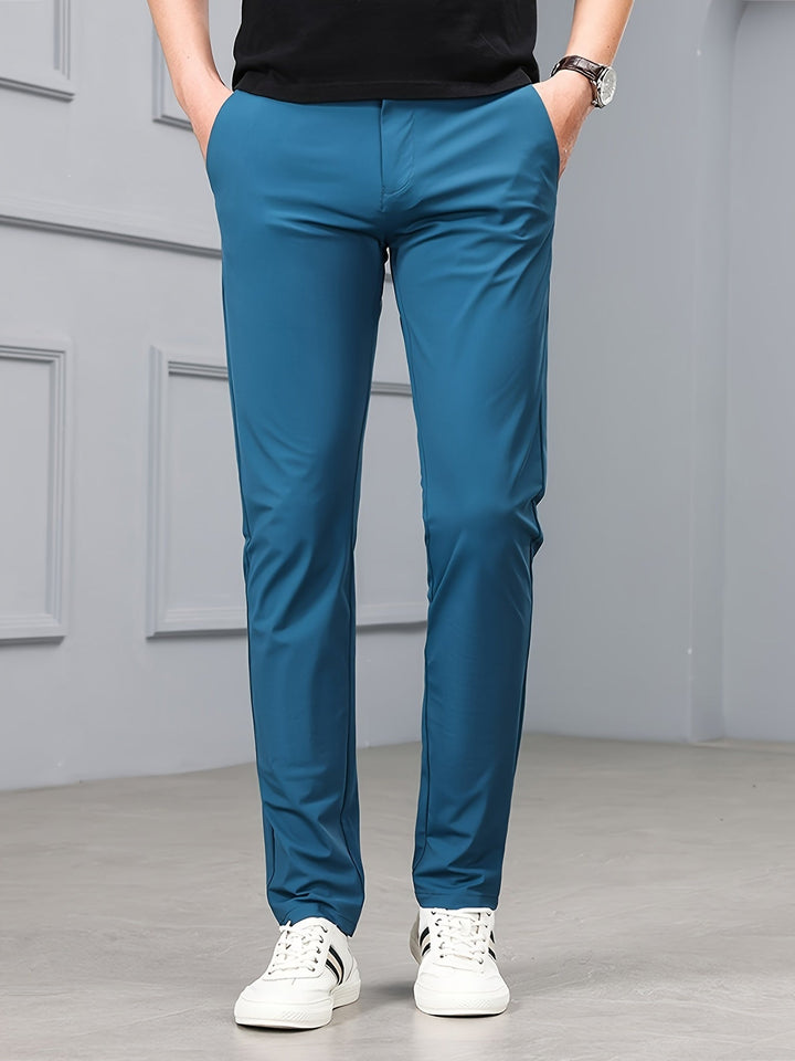 Levoire | Pantalons Confortables Pour Hommes Avec Des Matériaux Extensibles Et Des Poches Vert bleu-vert