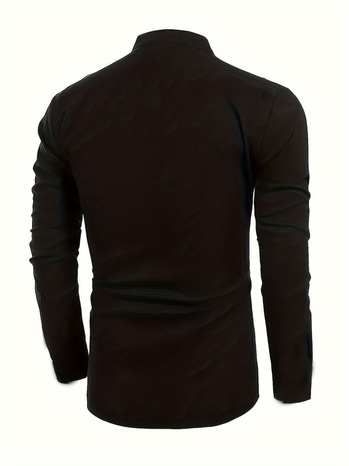 Levoire | Retro Pellavasekoite Henley-Shirt À Manches Longues