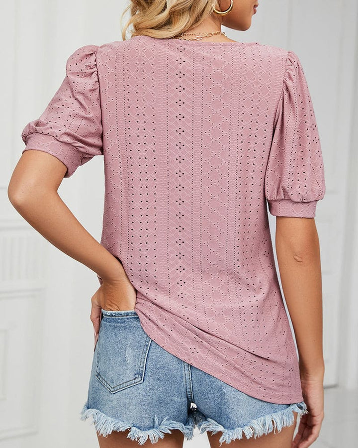 Levoire | T-Shirt En Une Couleur Uniforme Avec Manches Courtes