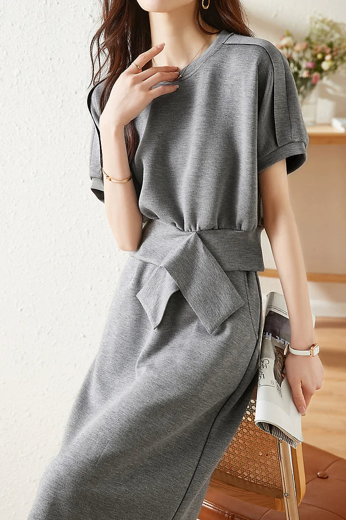 Levoire | T-shirt extensible et jupe longue extensible