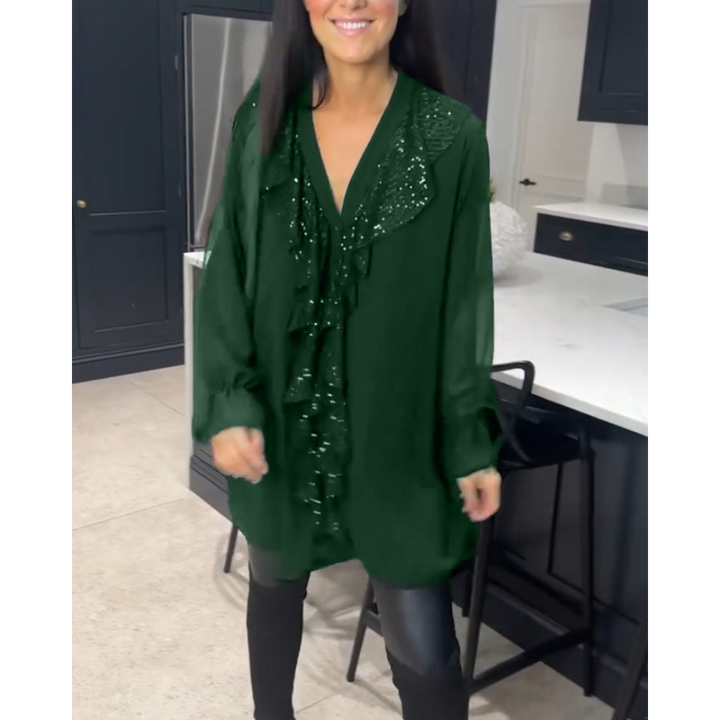 Levoire | Chemise à volants Vert