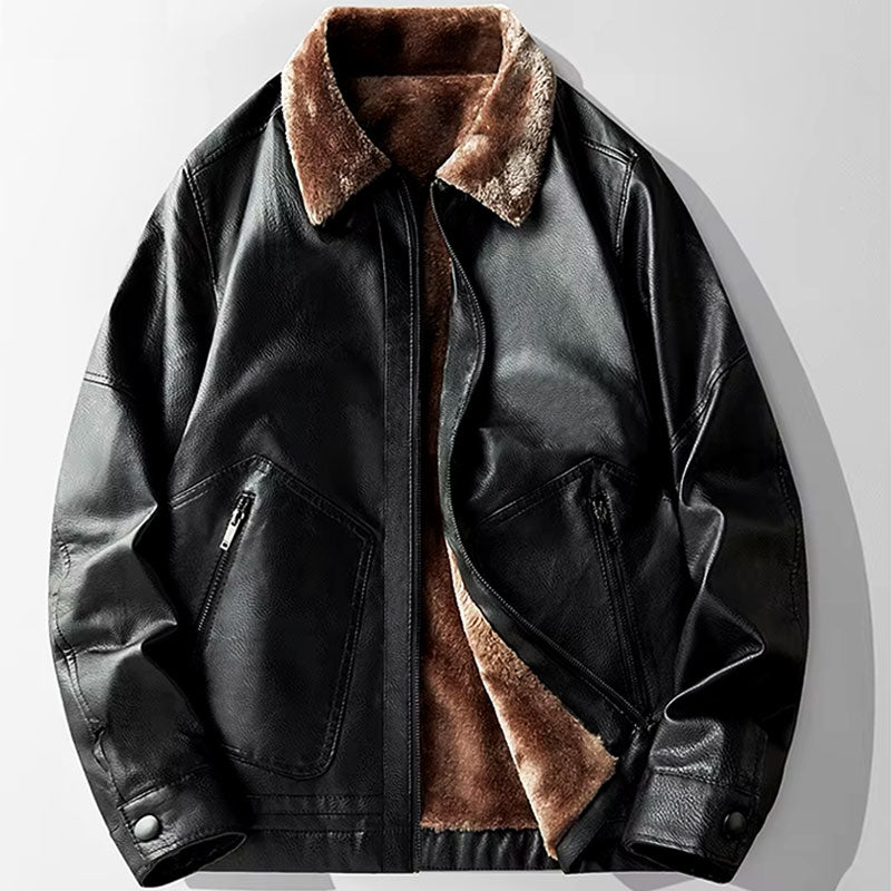Levoire | Veste Vintage De Printemps Pour Hommes Noir