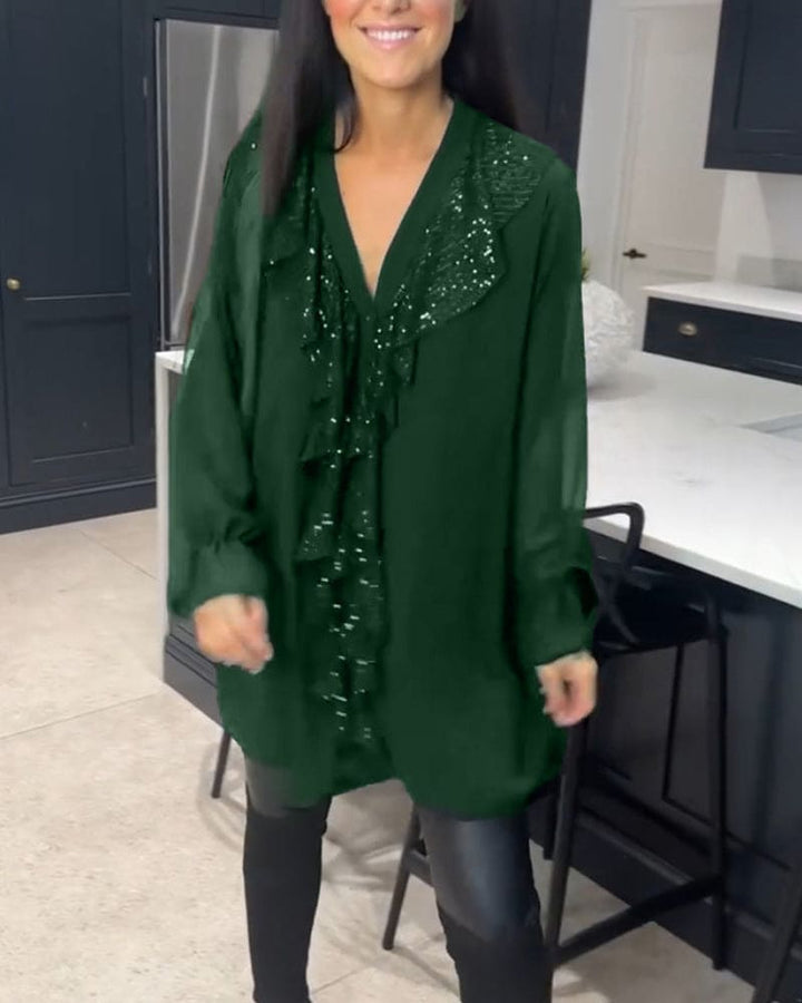 Levoire | Blouse Avec Volants Dans Une Coupe Élégante