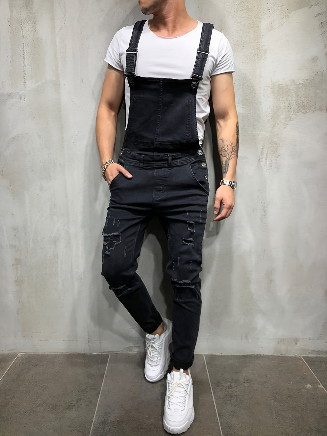 Levoire | Combinaison En Denim Slim Fit Pour Hommes