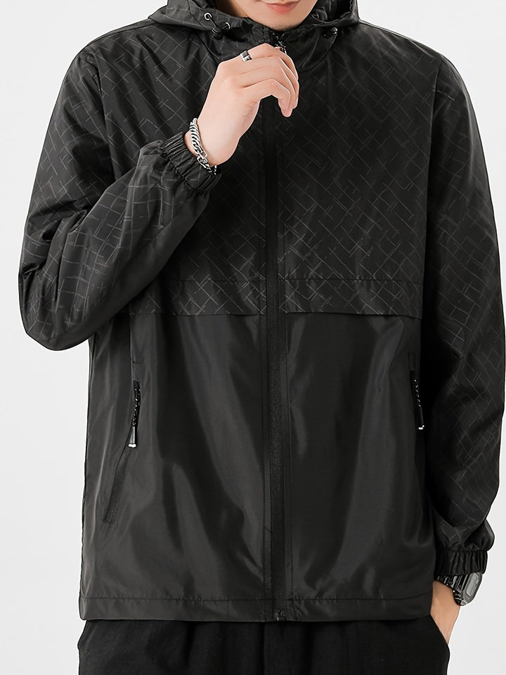 Levoire | Veste De Pluie Pour Hommes À Motif Écossais