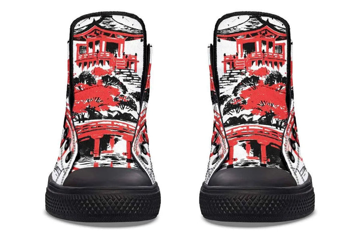 Levoire | Sneaker haute en toile imprimée – Style unique et confort garanti