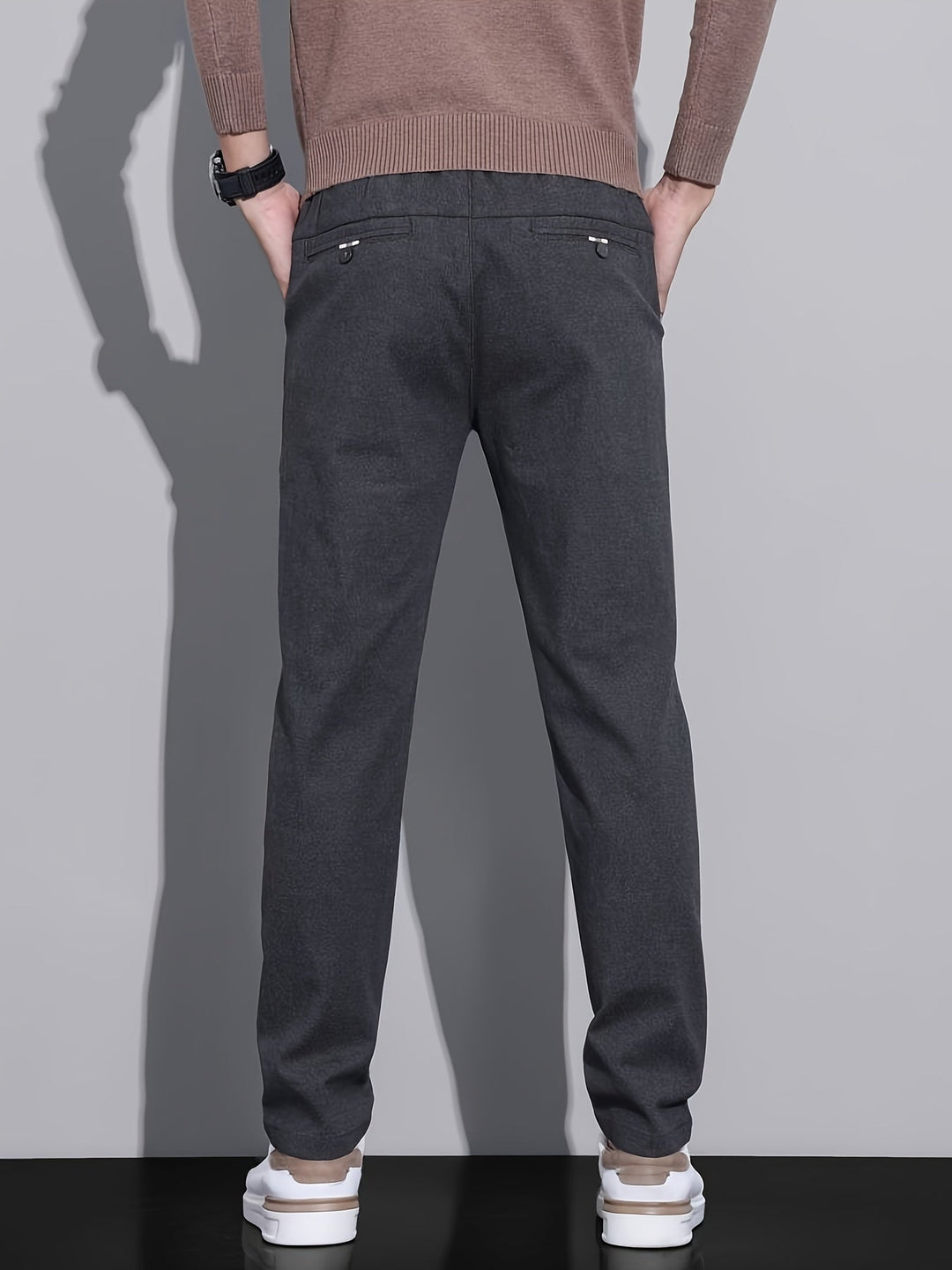 Levoire | Slim Fit Pantalon De Loisirs Pour Hommes En Tissu Respirant Et Élastique