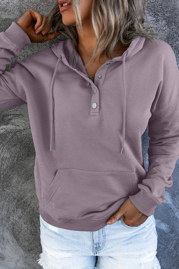 Levoire | Sweat À Capuche En Fleece Avec Détails En Bouton
