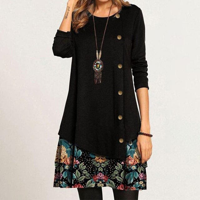 Levoire | Classique et confortable manteau d'hiver Noir