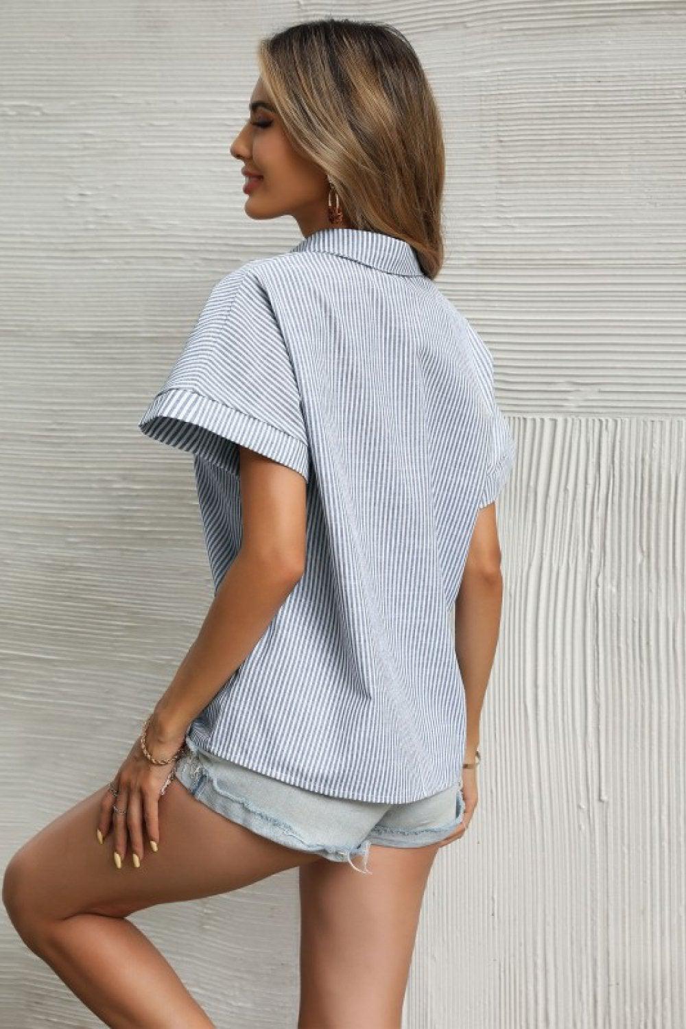 Levoire | Chemise À Manches Courtes Rayée