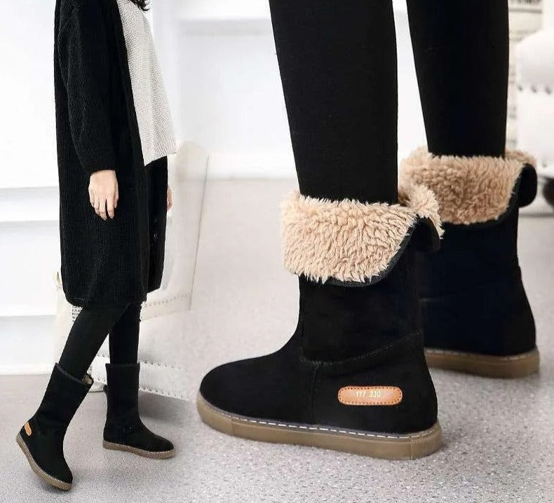 Levoire | Bottes D'Hiver Chaudes À Talon Plat