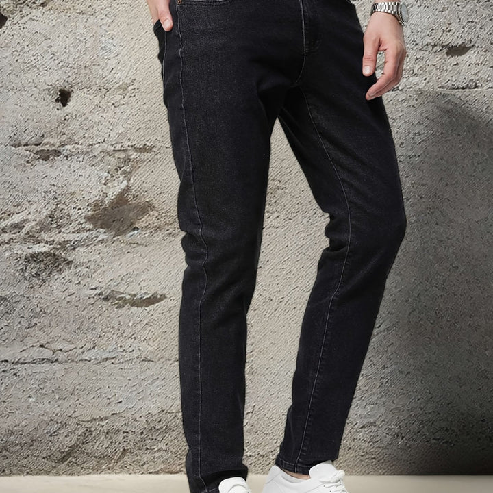 Levoire | Jeans Pour Hommes Simples À Coupe Droite