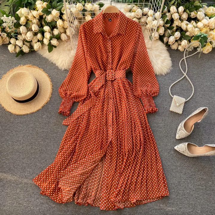 Levoire | Robe en chiffon Orange