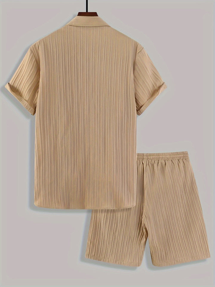 Levoire | Chemise À Manches Courtes Unie Pour Homme