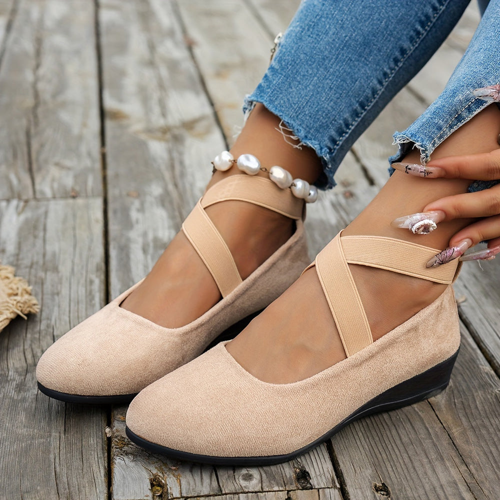 Levoire | Ballerines Simples Pour Femmes En Velours Respirant