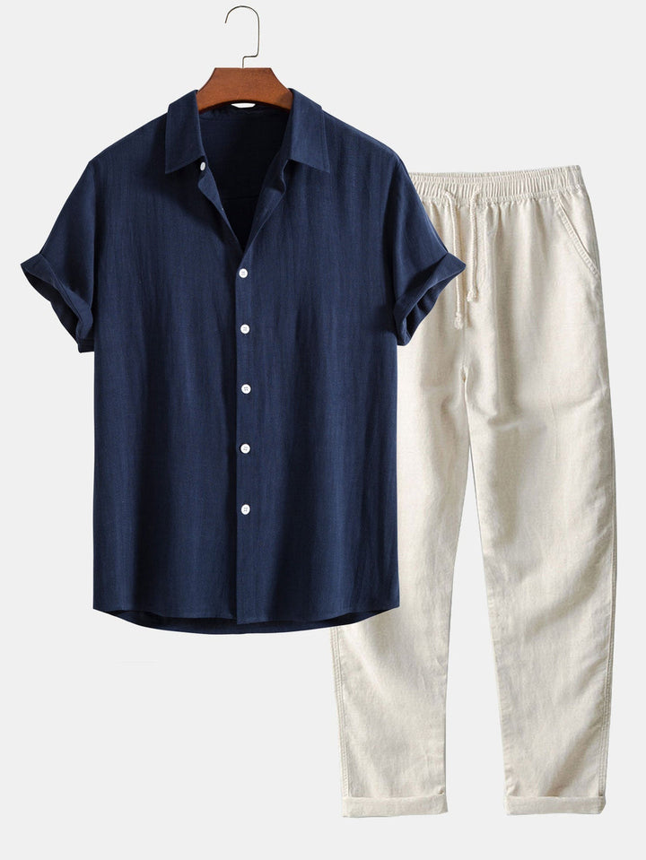 Levoire | Surchemise Et Pantalon Élégants Marinebleu