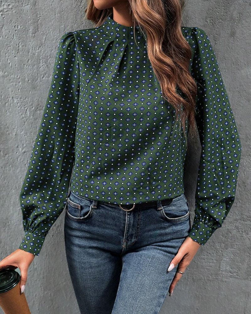Levoire | Blouse Style Vintage Avec Imprimés