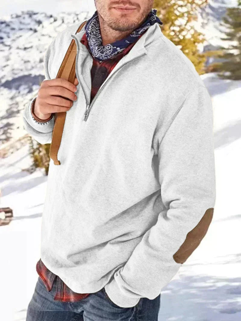 Levoire | Pull Élégant Pour Hommes Avec Sensation De Cachemire Blanc