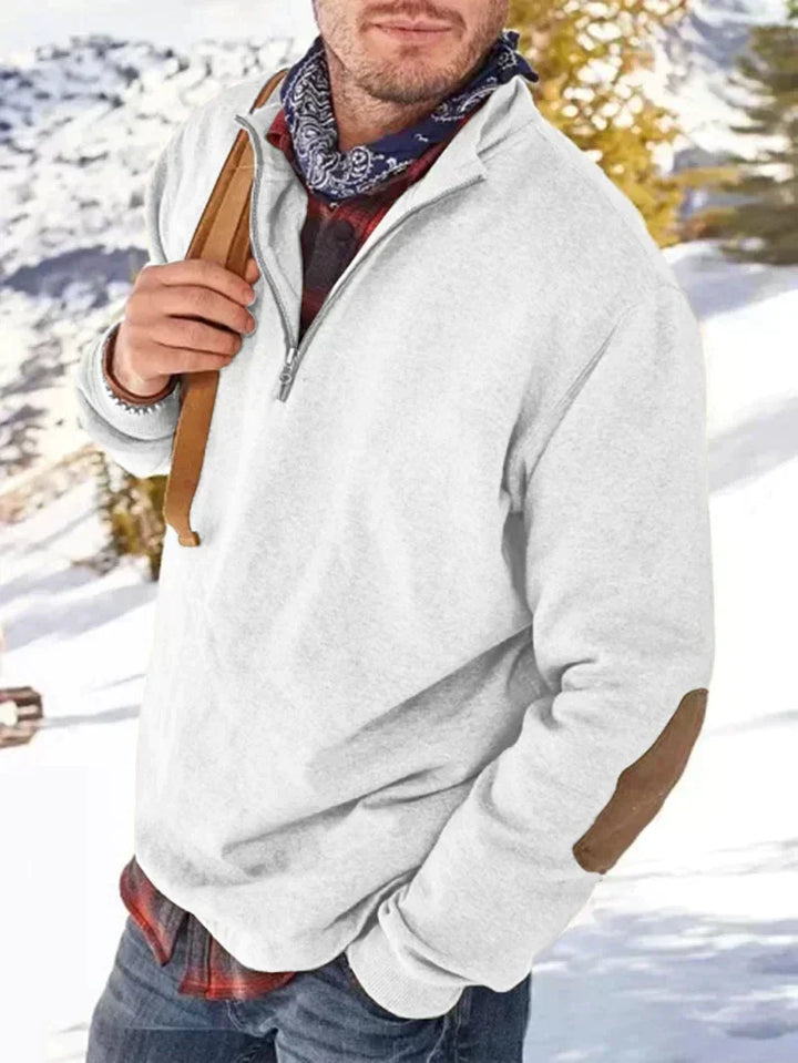 Levoire | Pull Élégant Pour Hommes Avec Sensation De Cachemire Blanc