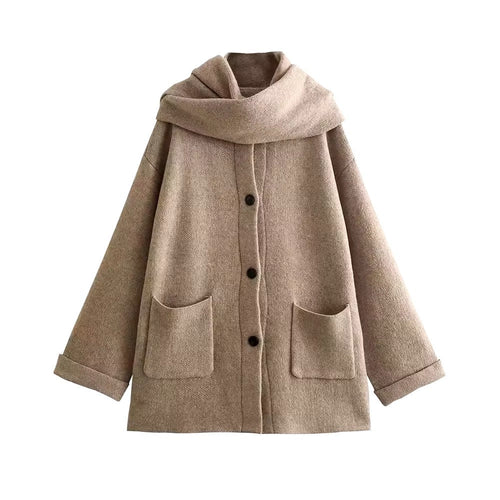 Levoire | Manteau Grande Taille Élégant Avec Écharpe