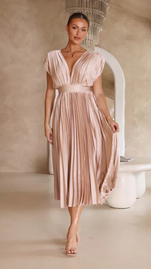 Levoire | Loungewear Élégante Avec Décolleté Et Cordon rosa