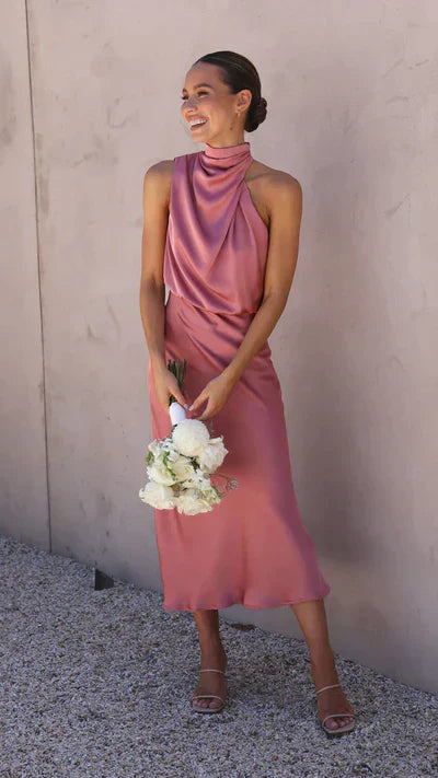 Levoire | Robe Maxi Sans Manches Pour Femmes Rosa