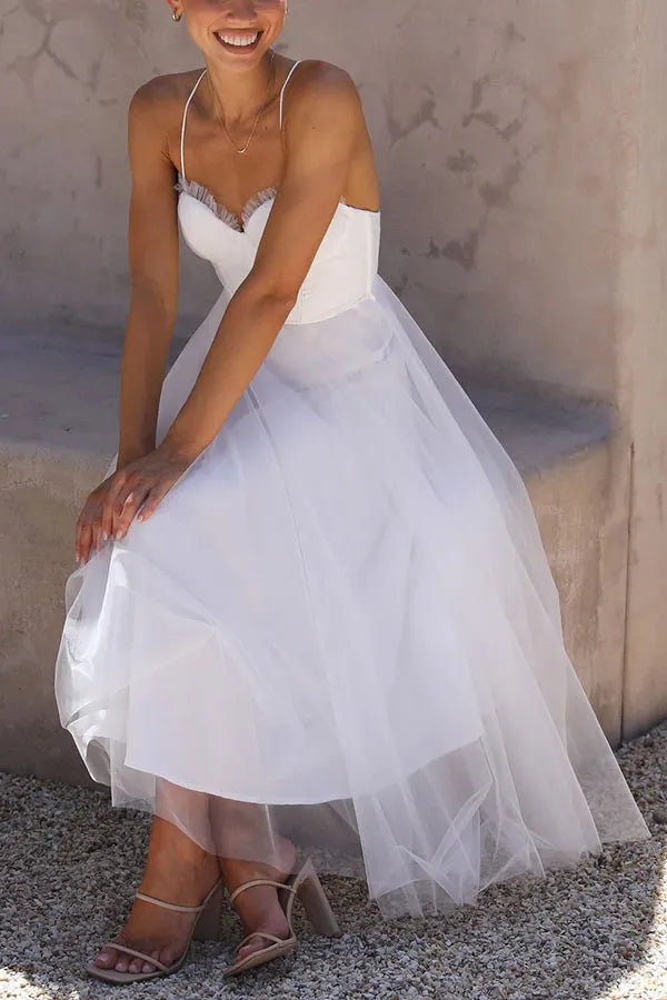 Levoire | Robe Maxi Stylée Pour Femmes Aurora Blanc