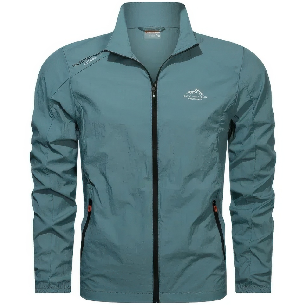 Levoire | Veste D'Été Coupe-Vent Avec Fermeture Éclair Haze Bleu