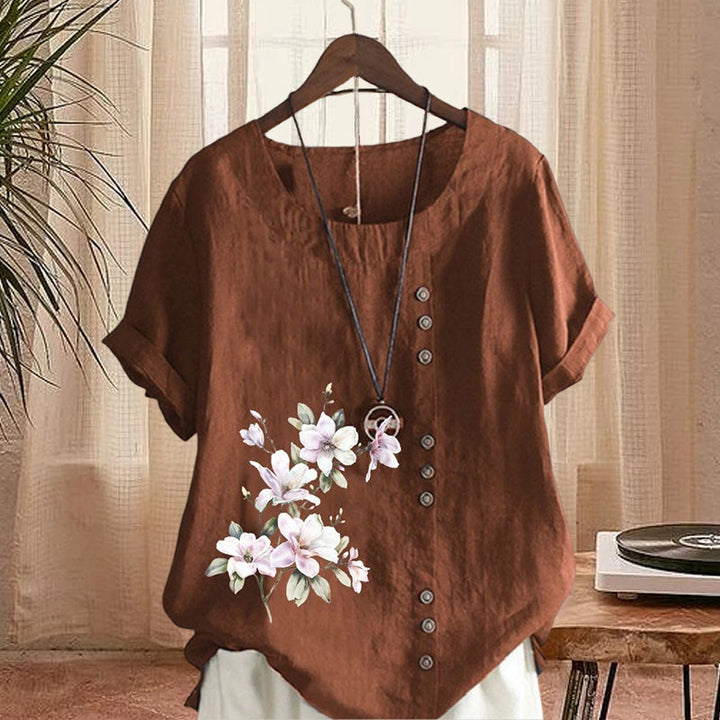 Levoire | Chemise en lin confortable en coton Café