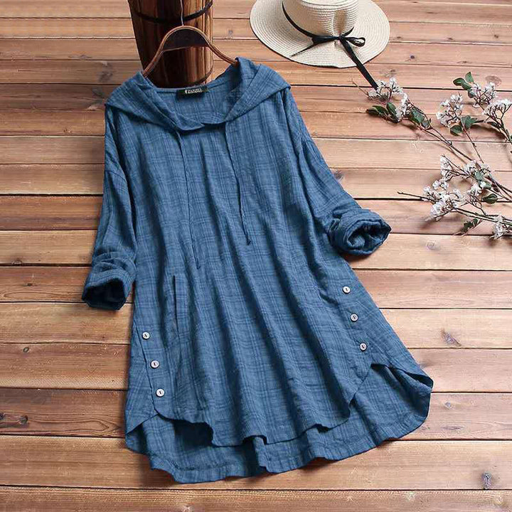 Levoire | Ternet Blouse Avec Capuche - Style Quotidien Convivial Bleu