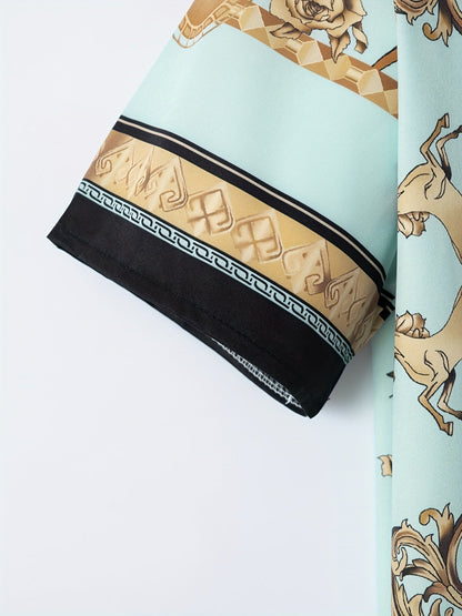 Levoire | 2 Pièces Costume Homme Avec Motif Floral Doré