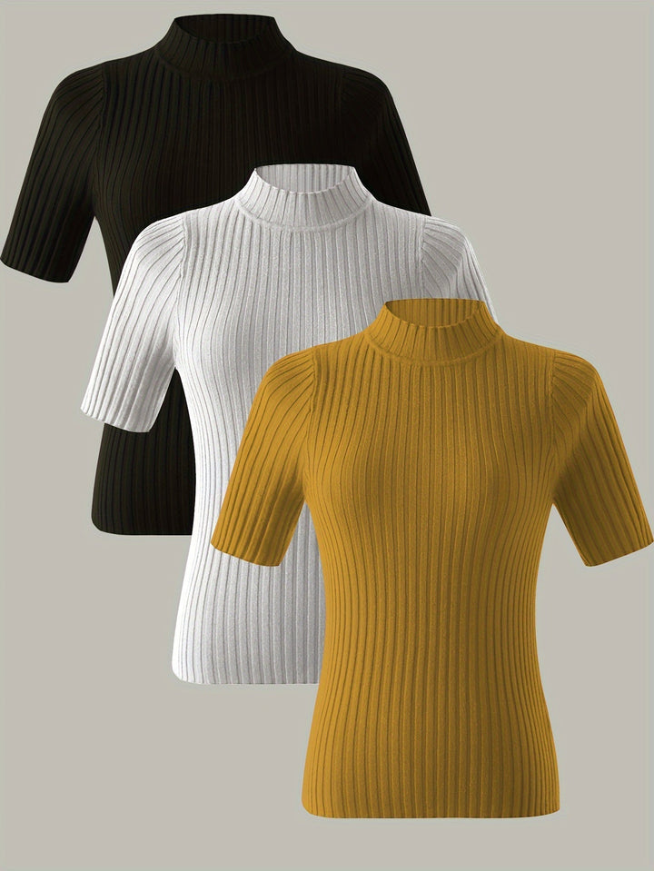 Levoire | Slim-Fit Chemisier À Manches Courtes Pour Femmes Sophie