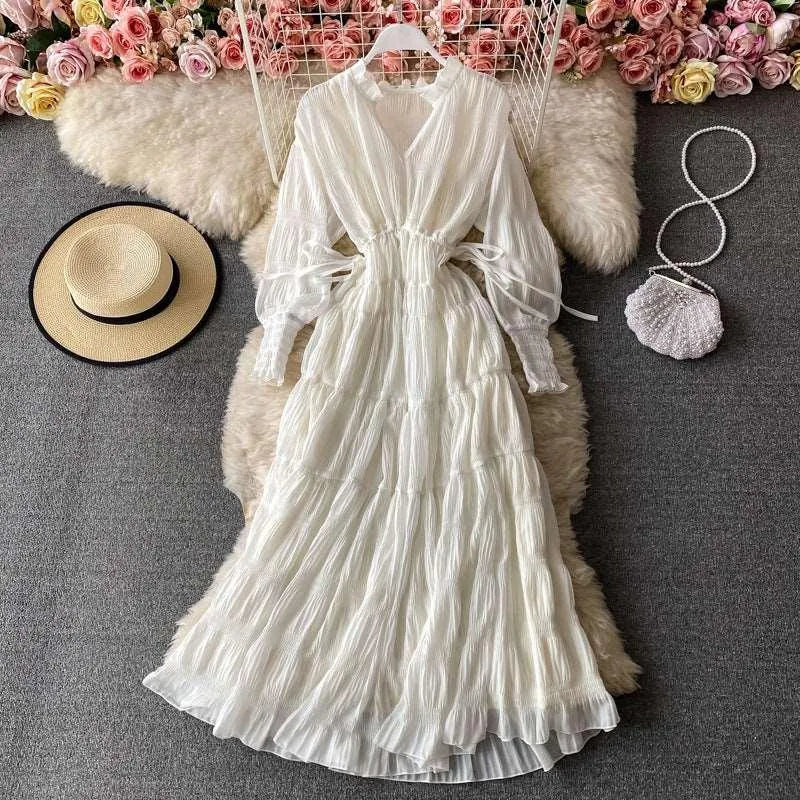 Levoire | Robe femme à ourlet large Blanc Taille moyenne