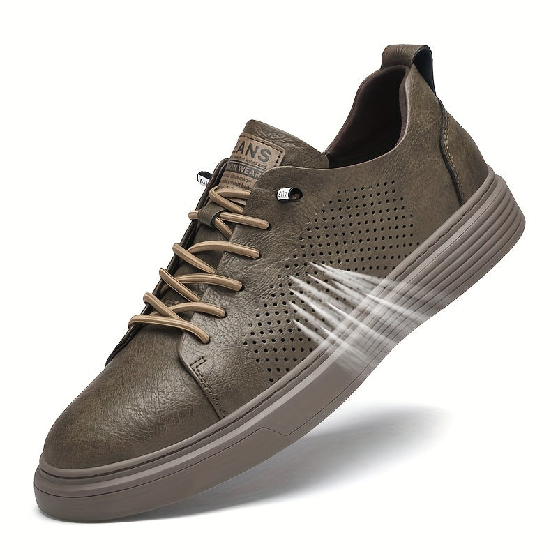 Levoire | Weinlese Baskets De Skate Plates Pour Hommes Braun Hollow