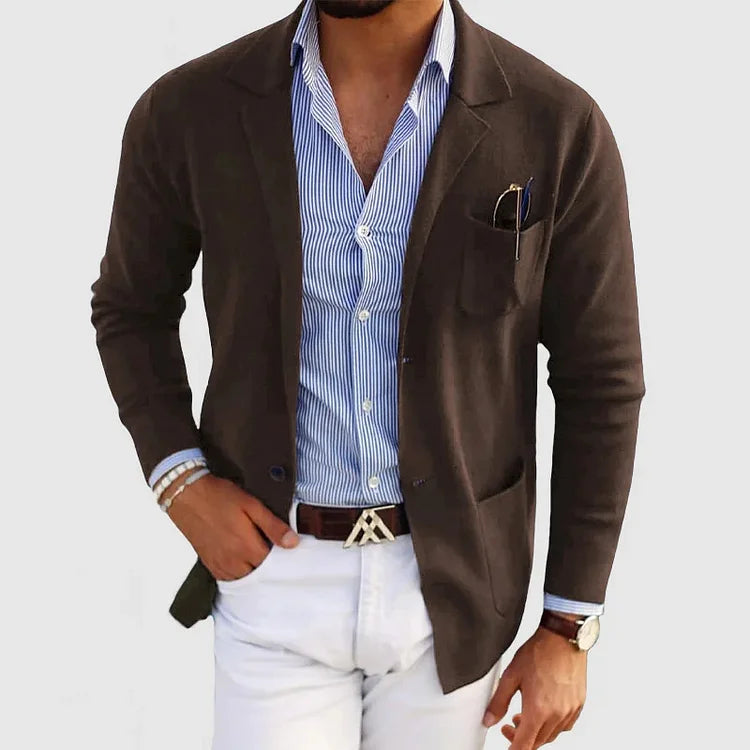 Levoire | Blazer Élégant Pour Hommes Braun