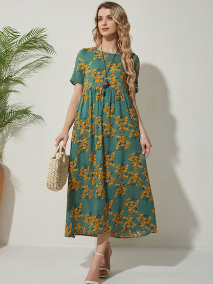 Levoire | Robe femme à col rond Vert