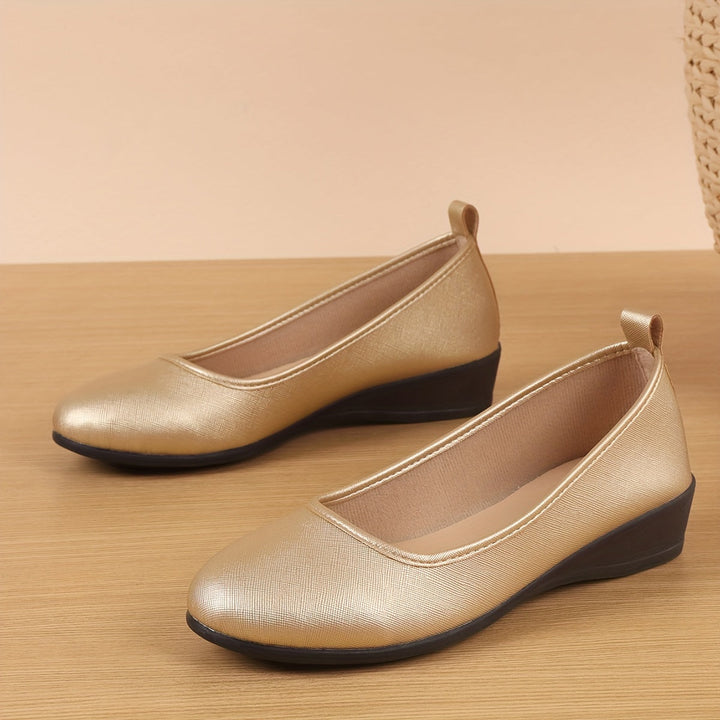 Levoire | Classiques Ballerines Blanches Avec Motif Croisé Doré