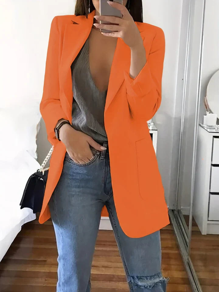 Levoire | Blazer Lyra En Grande Taille Orange