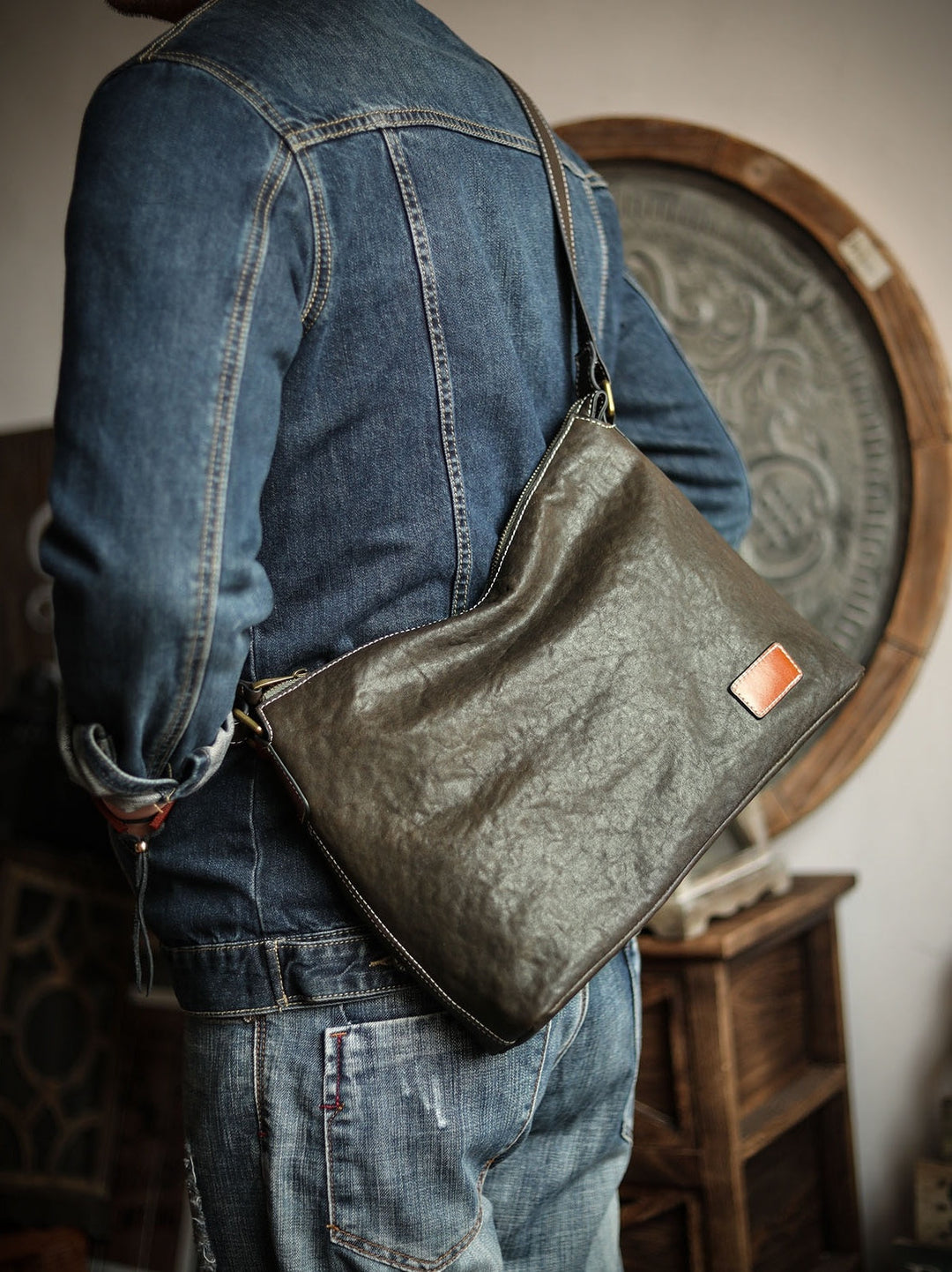 Levoire | Sac Messenger En Cuir Pour Homme