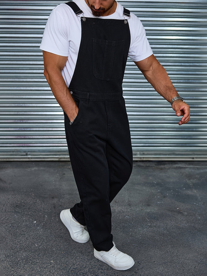 Levoire | Slim Fit Denim Overall Dans Une Couleur Unie